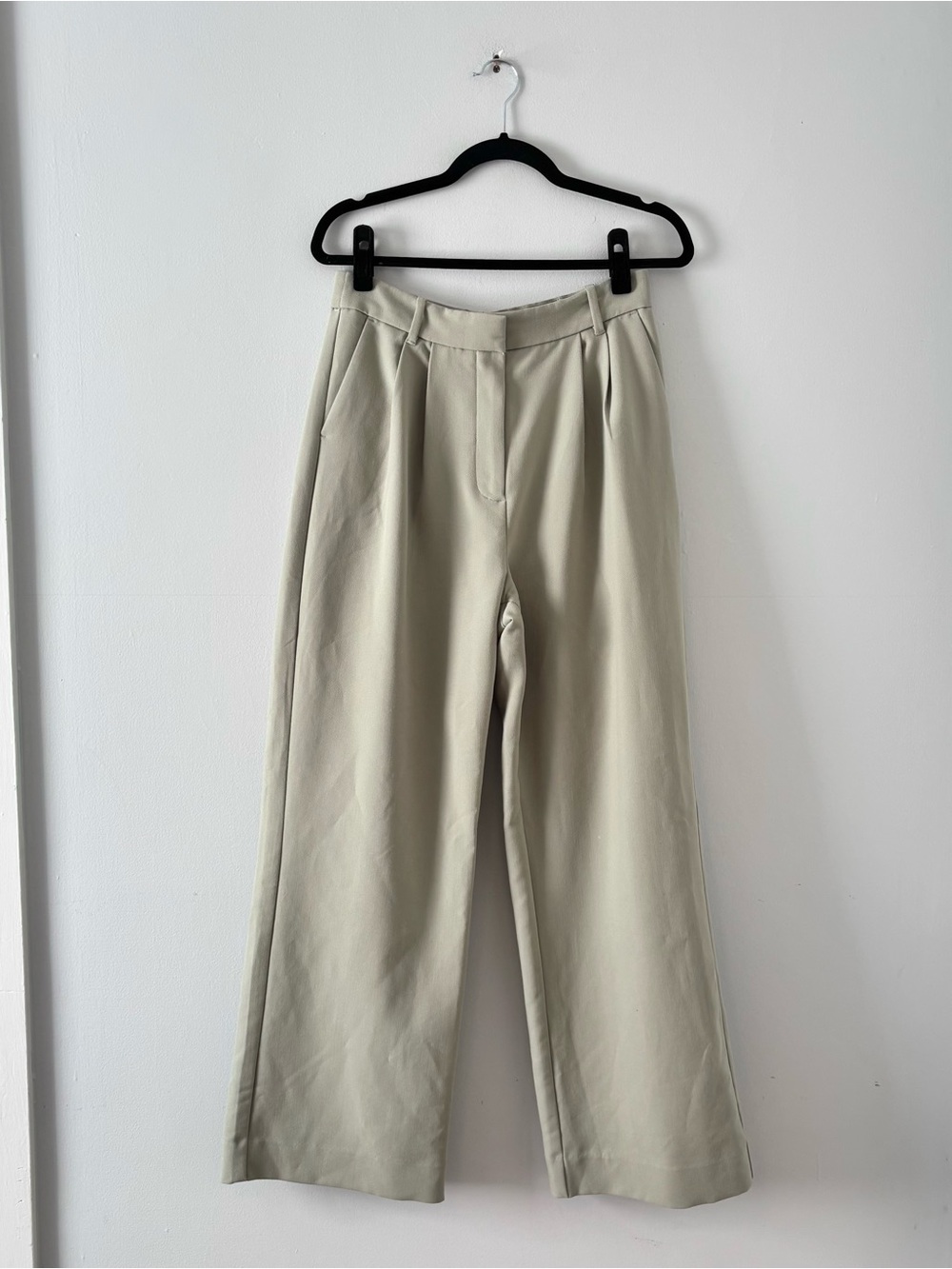 Abercrombie & Fitch Sloane Tailored Pants Wide Leg Trouser Bottoms Green